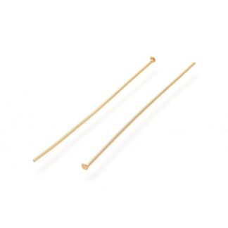 Head Pins – Gold – Stainless Steel – 45×0.7mm – Pack Of 20