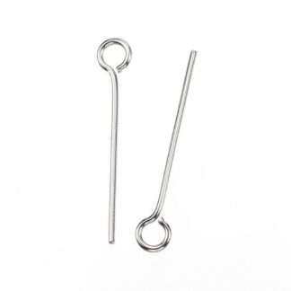 Eye Pins – Stainless Steel – 25×0.7mm – Pack Of 50