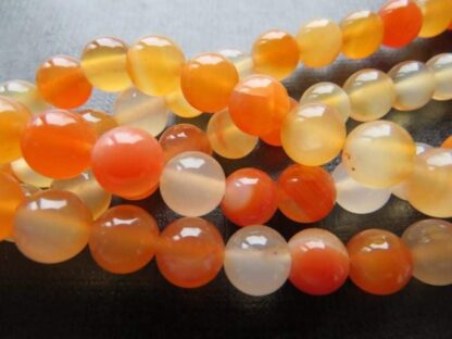 Carnelian Beads – 8mm – Strand Of 35