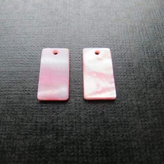 Mother Of Pearl Charm/Pendant – Pink – 20x10mm