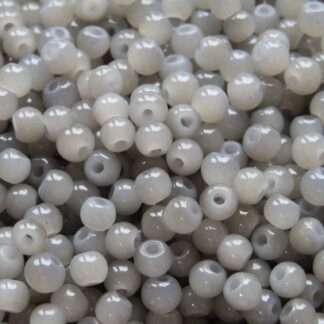 Glass Beads – Grey – 4mm  – Pack Of 100 Beads
