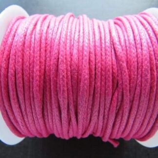 Waxed Cotton Cord – Cerise Pink – 1.5mm – 1 M Length