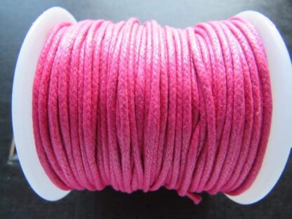 Waxed Cotton Cord – Cerise Pink – 1.5mm – 1 M Length