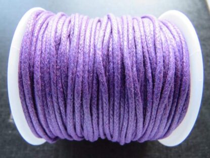 Waxed Cotton Cord – Purple – 1.5mm – 1 M Length
