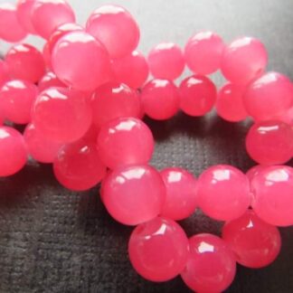 Glass Beads – Watermelon – 8mm – Strand Of 30 Beads