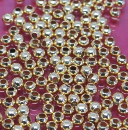 Spacer Beads – Gold – Stainless Steel – 2x2mm – Pack Of 30
