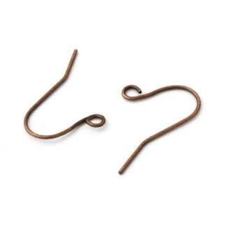 Nickel Free Earwires – Copper – 19x16mm – 20 Pairs