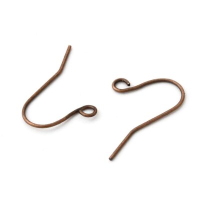Nickel Free Earwires – Copper – 19x16mm – 10 Pairs