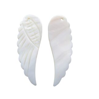 Angel Wing Pendant – Shell – 49x16mm