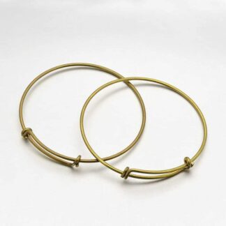 Adjustable Bangle – Nickel Free – Antique Bronze