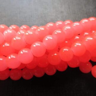 Glass Beads – Coral – 6mm – Strand Of 50