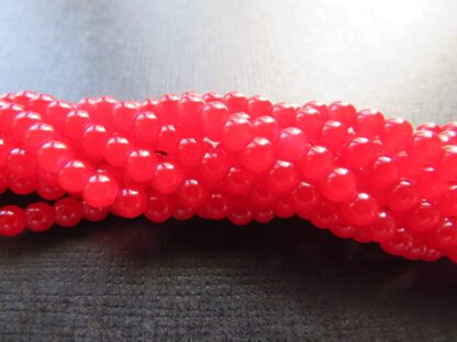 Glass Beads – Cherry – 4mm – Strand Of 100 Beads