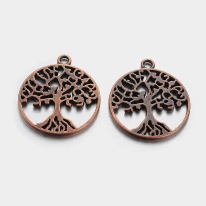 Tree Of Life Pendant – Copper – 29x25mm