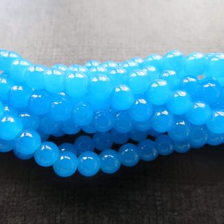Glass Beads – Cornflower – 4mm – Strand Of 100 Beads