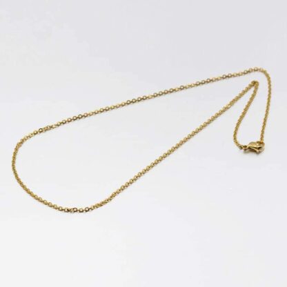 Stainless Steel Necklace Chain – Gold – 45cm – Link Size 2×1.5mm