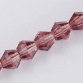 Crystal Bicones – Plum – 3mm – Strand Of 95 Beads