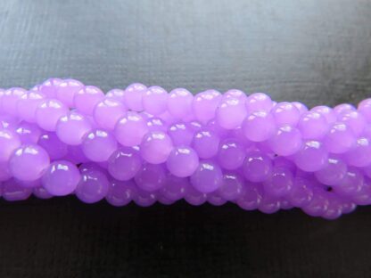 Glass Beads – Violet – 4mm – Strand Of 100 Beads
