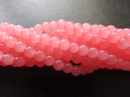 Glass Beads – Medium Coral – 4mm – Strand Of 100 Beads