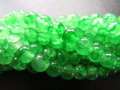 Glass Beads – Green Multi – 6mm – Strand Of 50