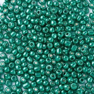 Seed Beads – Size 6/0 – Green Metallic – 10g Pack
