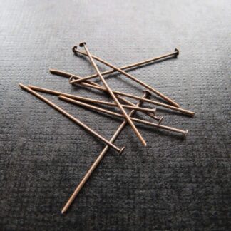 Head Pins – Copper – 36×0.8mm – Pack Of 50
