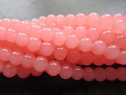 Glass Beads – Dark Salmon – 6mm – Strand Of 50 Beads