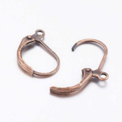 Nickel Free Leverback Earrings – Copper – 15x10mm – 5 Pairs