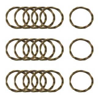 Circle Connector – Antique Bronze – 22×1.5mm