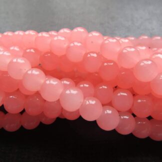 Glass Beads – Dark Salmon – 6mm – Strand Of 50 Beads