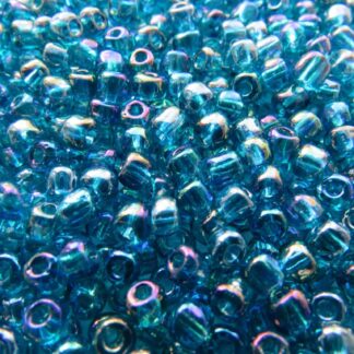 Seed Beads – Size 6/0 – Dark Blue Rainbow AB – 10g Pack