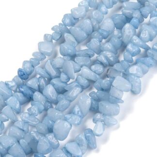 Aquamarine Chip Beads – 30cm Strand