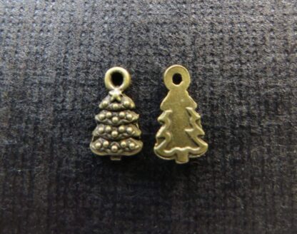 Christmas Charm – Christmas Tree – Antique Bronze – 11x7mm