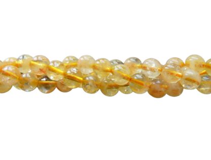 Natural Citrine Beads – 6mm – Strand Of 36 Beads