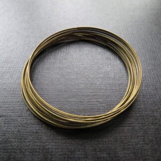 Memory Wire – Bracelet – Antique Bronze – 60×0.6mm – 20 Loops