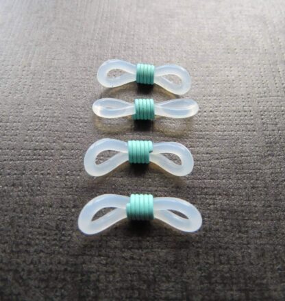 Glasses Loops – White/Mint – 20x7mm – Pack Of 2