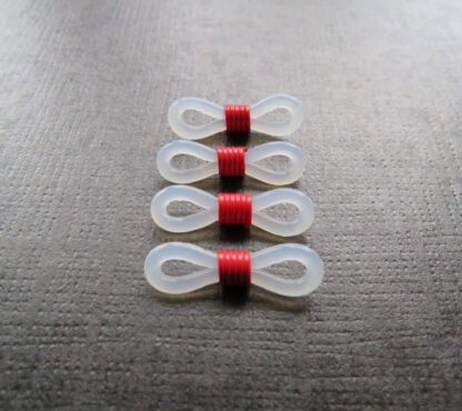 Glasses Loops – White/Red – 20x7mm – Pack Of 2