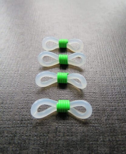 Glasses Loops – White/Green – 20x7mm – Pack Of 2