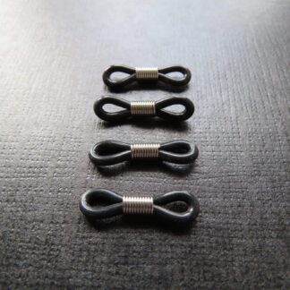Glasses Loop – Black/Stainless Steel – 20x7mm – Pack Of 2