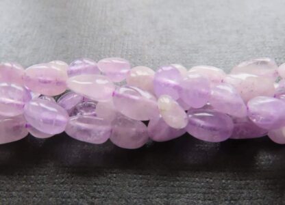 Natural Lavender Amethyst Tumbled Nuggets – Strand Of 20