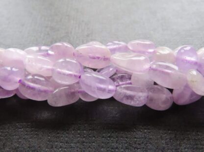 Natural Lavender Amethyst Tumbled Nuggets – Strand Of 20