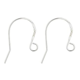 Sterling Silver 925 Earwires – 19x13mm – 1 Pair