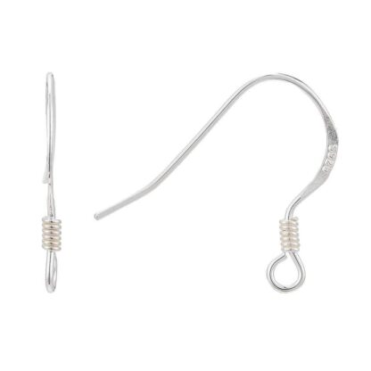 Sterling Silver 925 Earwires – 15x18mm – 1 Pair