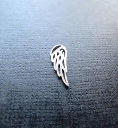 Angel Wing Charm – Stainless Steel – 16x6mm