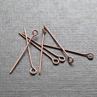 Eye Pins – Copper – 45×0.7mm – Pack Of 50