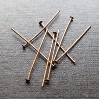 Head Pins – Copper – 20×0.7mm – Pack Of 50