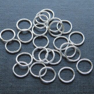 Jump Rings – Silver – 10x1mm – Pack Of 30
