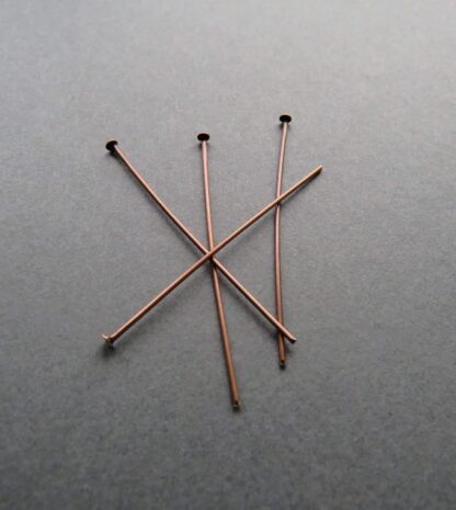 Head Pins – Copper – 40×0.7mm – Pack Of 50
