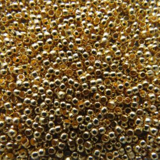 Crimp Beads – Rondelle – Gold – 2mm – Pack Of 100