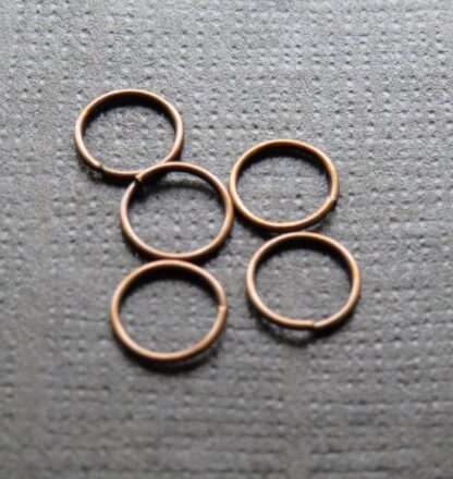 Jump Rings – Copper – 8×0.8mm – Pack Of 50