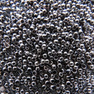 Crimp Beads – Rondelle – Gunmetal – 2mm – Pack Of 100